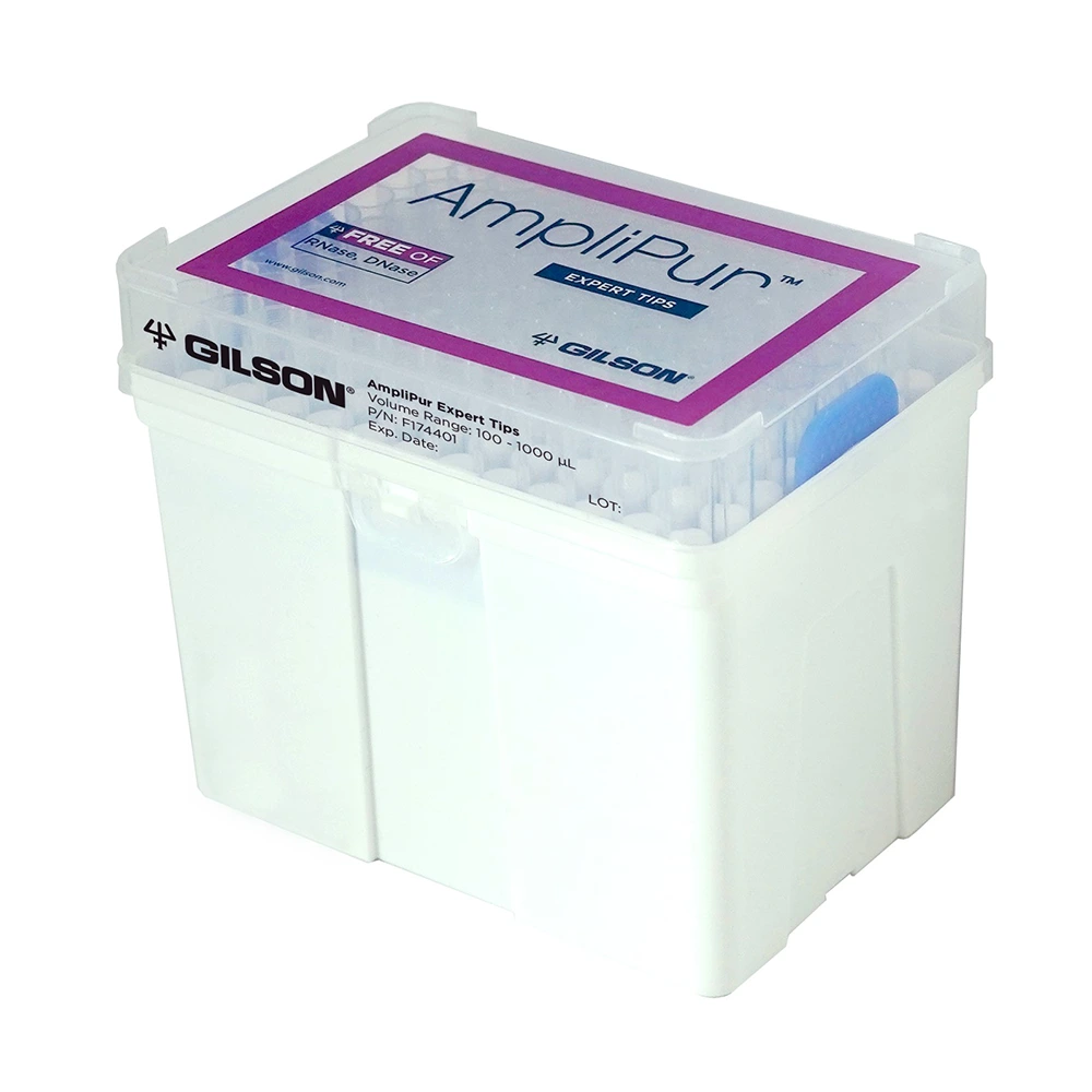 Gilson 37-808 Amplipur Expert Tips FT1,000, Racked, Sterile (F174401), 10 x 96 Tips/Unit Primary Image