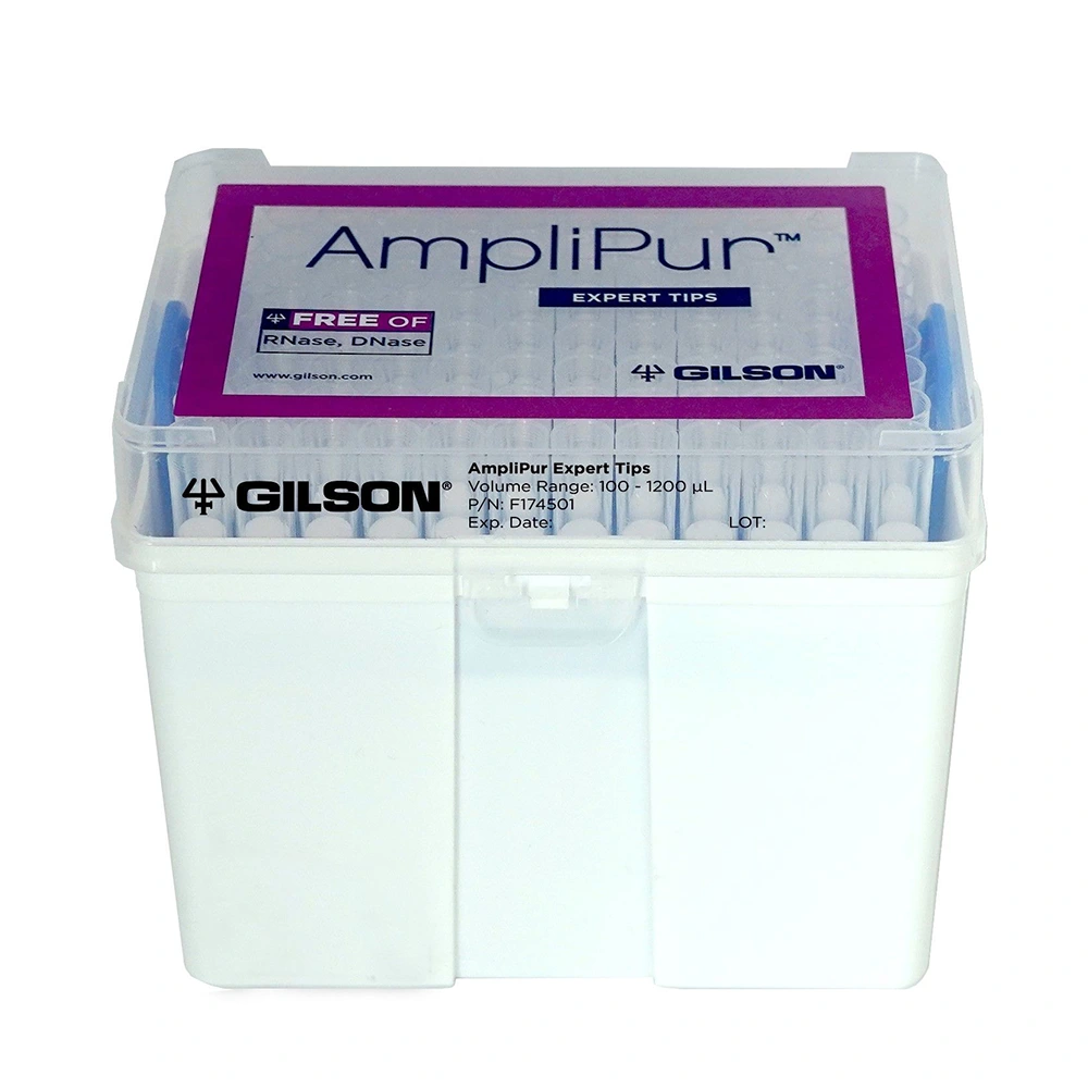 Gilson 37-809 Amplipur Expert Tips FT1,200, Racked, Sterile (F174501), 10 x 96 Tips/Unit Primary Image