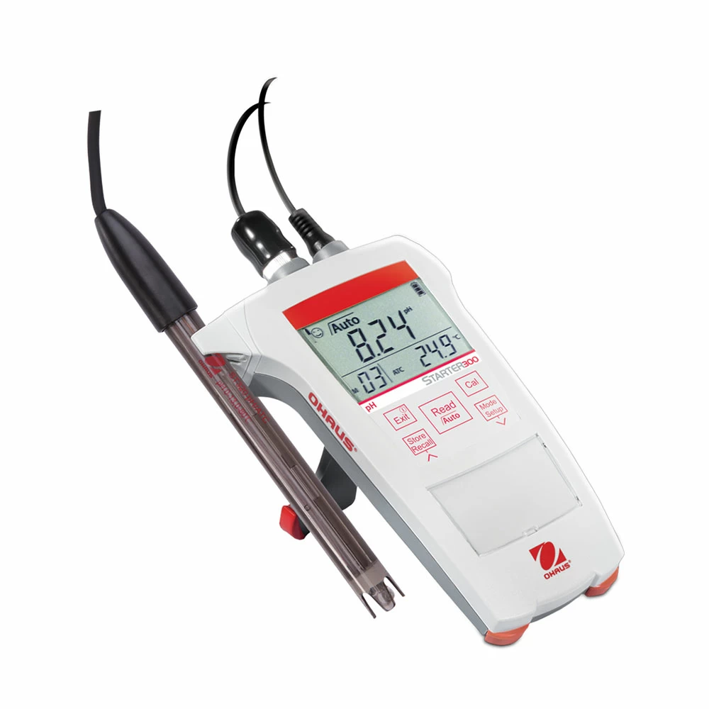 OHAUS 83033961 ST300 Portable Meter, 3-in-1 Plastic Gel Electrode, 1 Portable Meter/Unit primary image