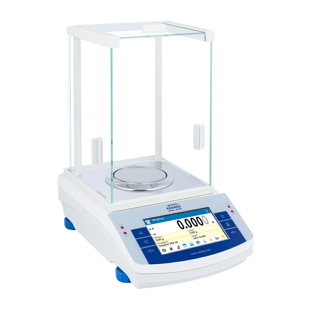 RADWAG AS 82/220.X2 PLUS Analytical Balance, 82/220g, .01/0.1mg Readability, 1 Analytical Balance/Unit primary image