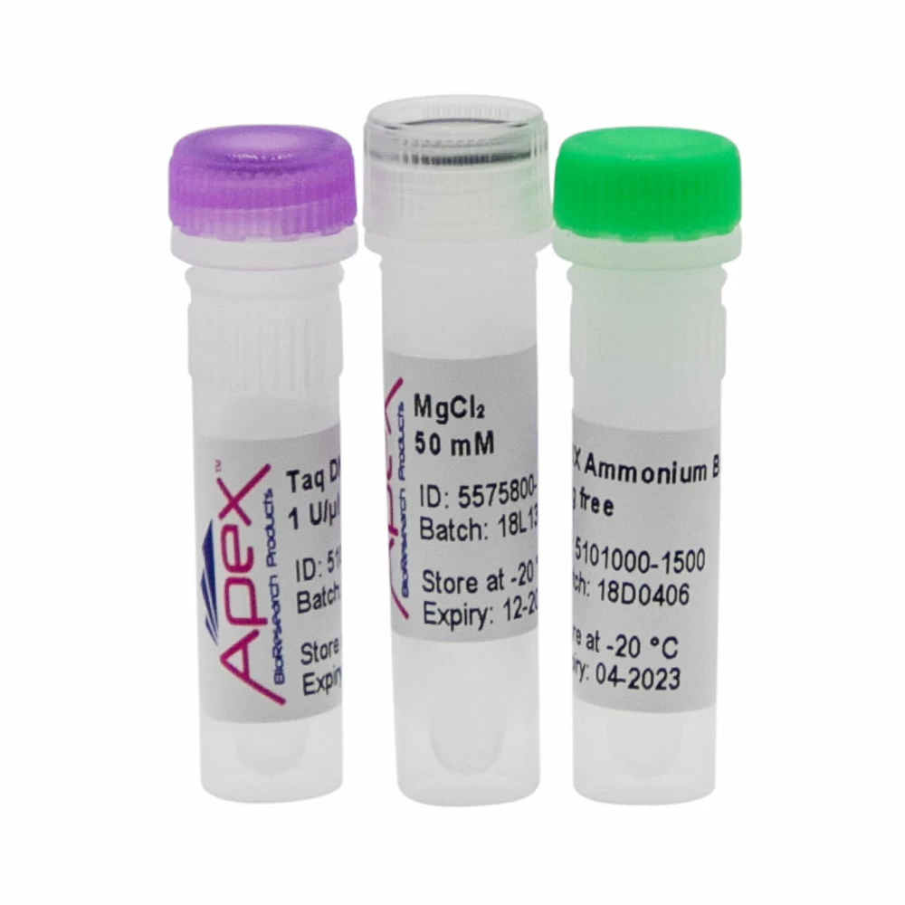 Apex Bioresearch Products 42-400 Apex Taq DNA Polymerase, 1000u, 10X NH4 Buffer, Mg Free, 2 x 500u/Unit primary image