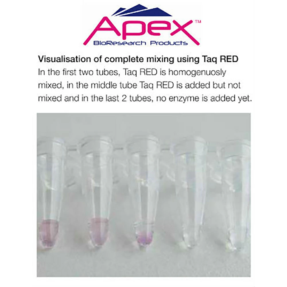 Apex Bioresearch Products 42-402R Apex Red Taq DNA Polymerase, 10000u, 10X NH4 Buffer, Mg Free, 20 x 500u/Unit secondary image