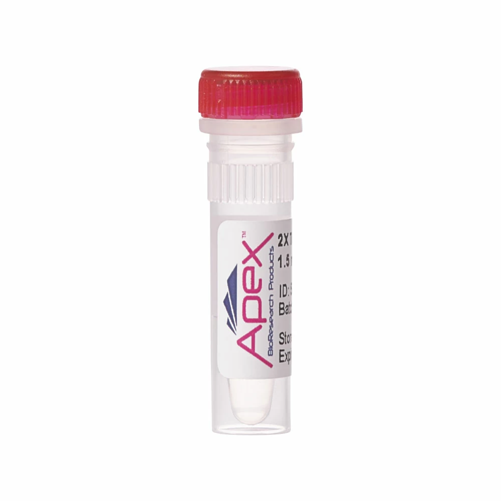 Apex Bioresearch Products 42-134B Apex 2X Taq Master Mix, Clear, 1.5mM MgCl2 (Final Conc.), 1000 Reactions/Unit primary image