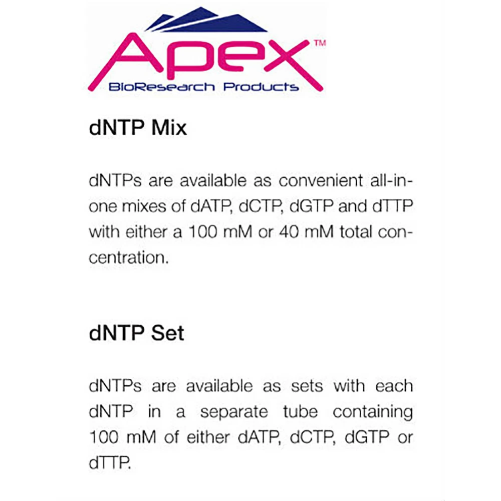 Apex Bioresearch Products 42-405 Apex dNTP Mix, 2 x 100