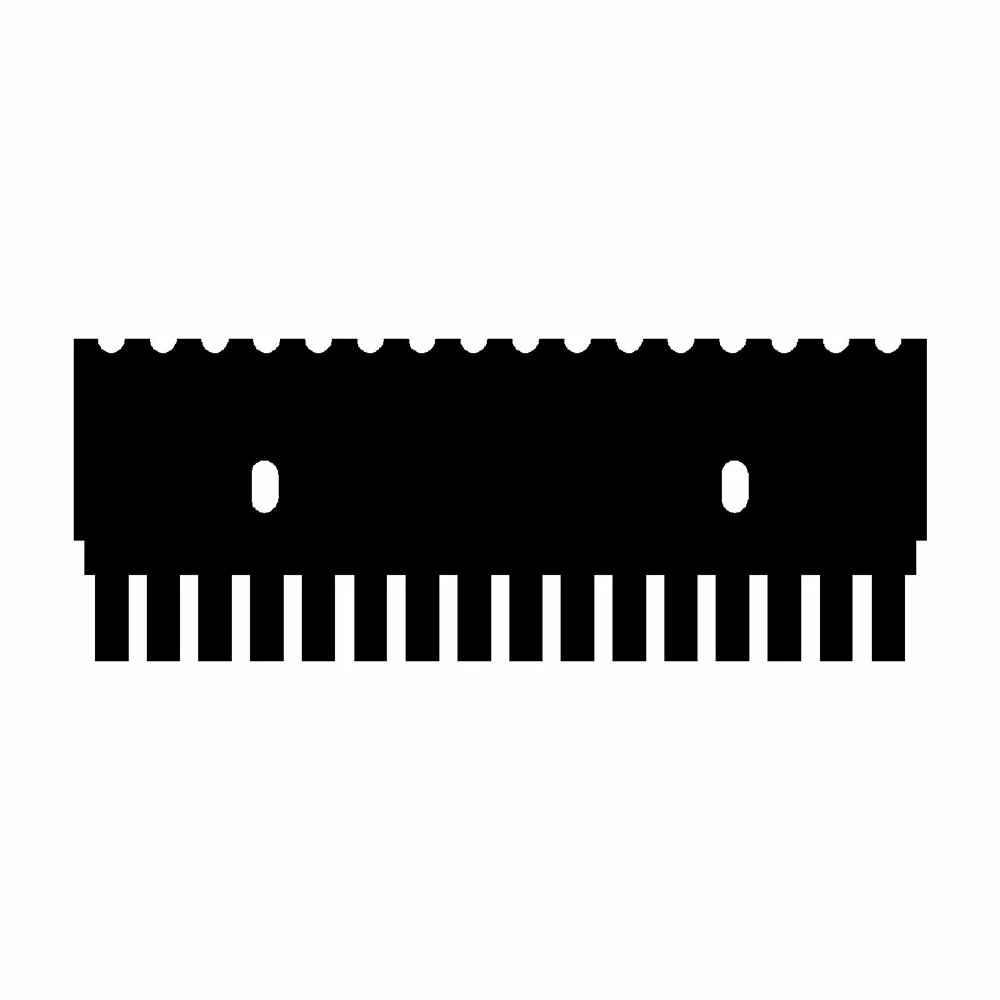 Genesee Scientific 45-101C16S 16 Tooth Comb, 0.75mm Thick, for Midi 10cm Gel Box, 1 Comb/Unit primary image