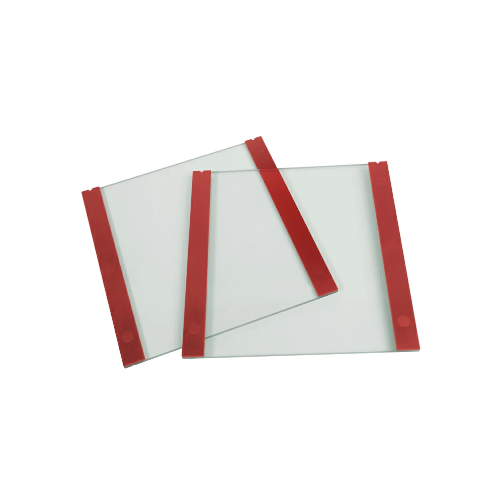 Genesee Scientific 45-109PGP Plain Glass Plate, 20 x 20cm, with 1.5mm Bonded Spacers, 2 Plates/Unit primary image