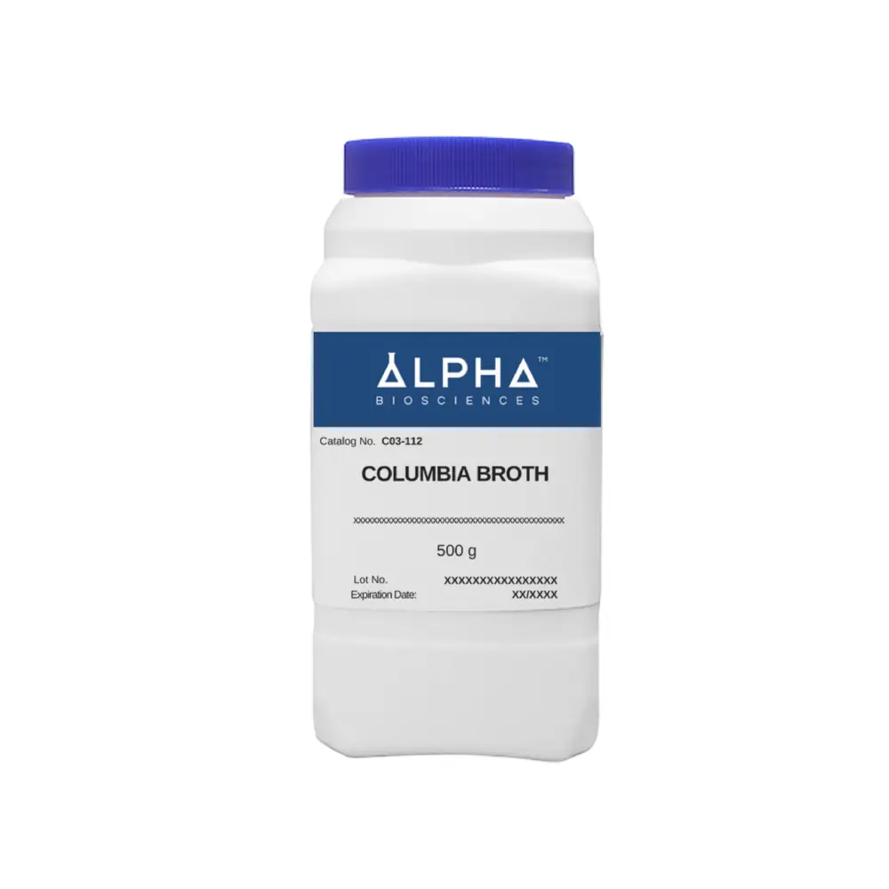 Alpha Biosciences C03-112-500g Columbia Broth (C03-112) , Alpha Biosciences, 500g/Unit Primary Image
