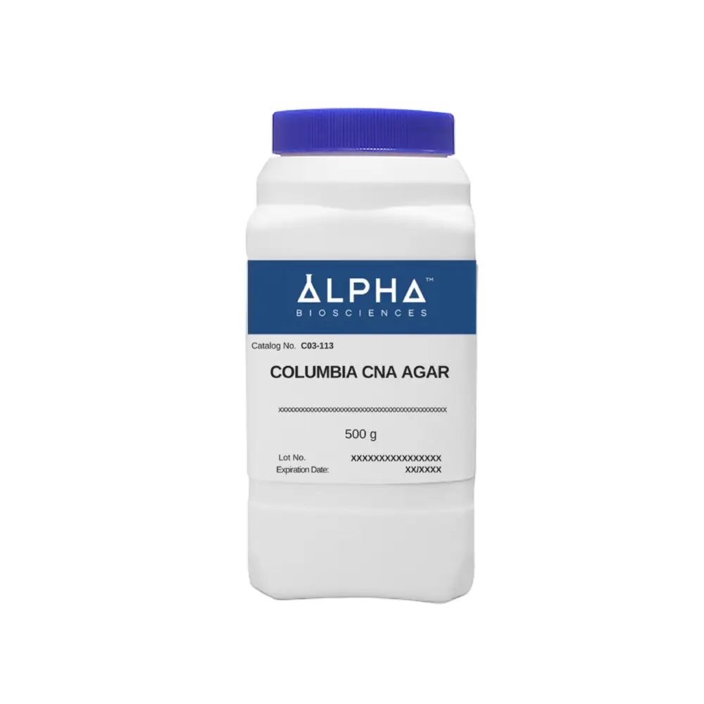 Alpha Biosciences C03-113-500g Columbia Cna Agar (C03-113), Alpha Biosciences, 500g/Unit Primary Image