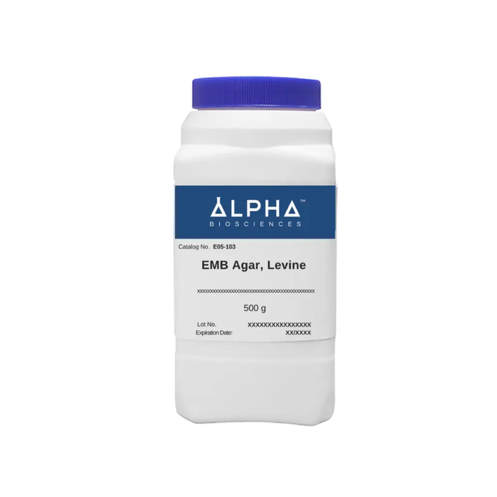 Alpha Biosciences E05-103-10kg Eosin Methylene Blue Agar, Levine (E05-103), Alpha Biosciences, 10kg/Unit Primary Image