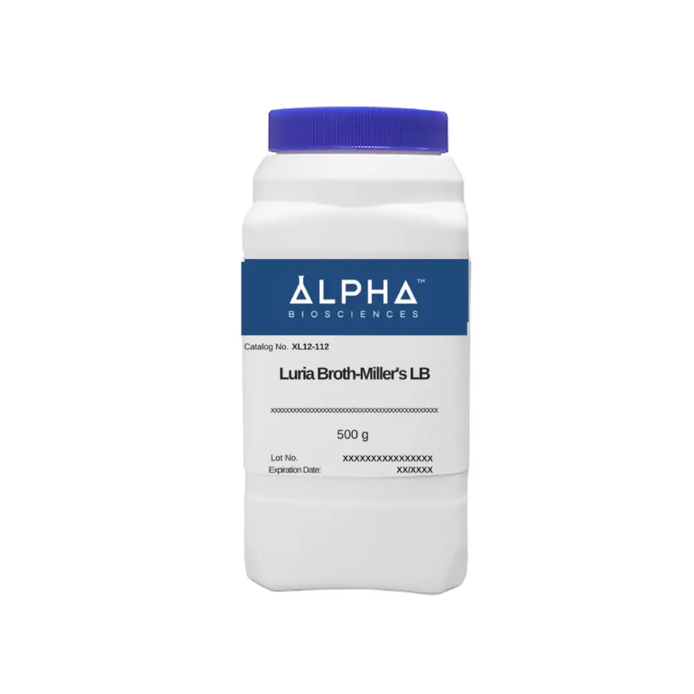 Alpha Biosciences L12-112-10kg Luria Broth [Miller’S Lb Broth] (L12-112), Alpha Biosciences, 10kg/Unit Primary Image