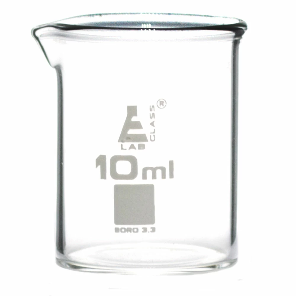 25ml Low Form Beaker Chemistry Laboratory Borosilicate Glass