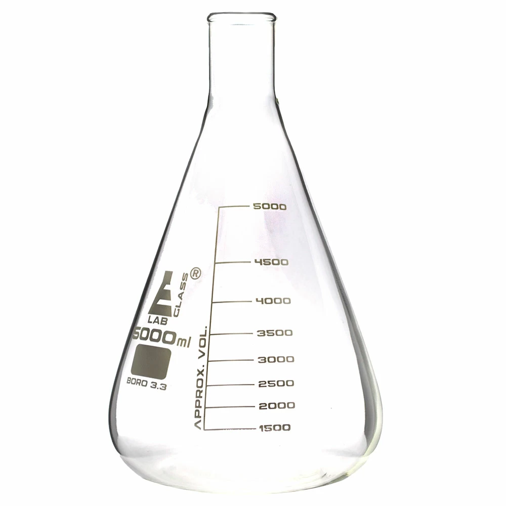 Borosilicate glass Erlenmeyer flask 100 ml, non-capped, narrow neck 