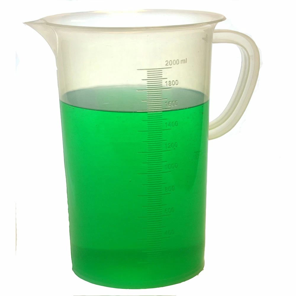 Polypropylene Measuring Jug with Handle and Spout, Short Form