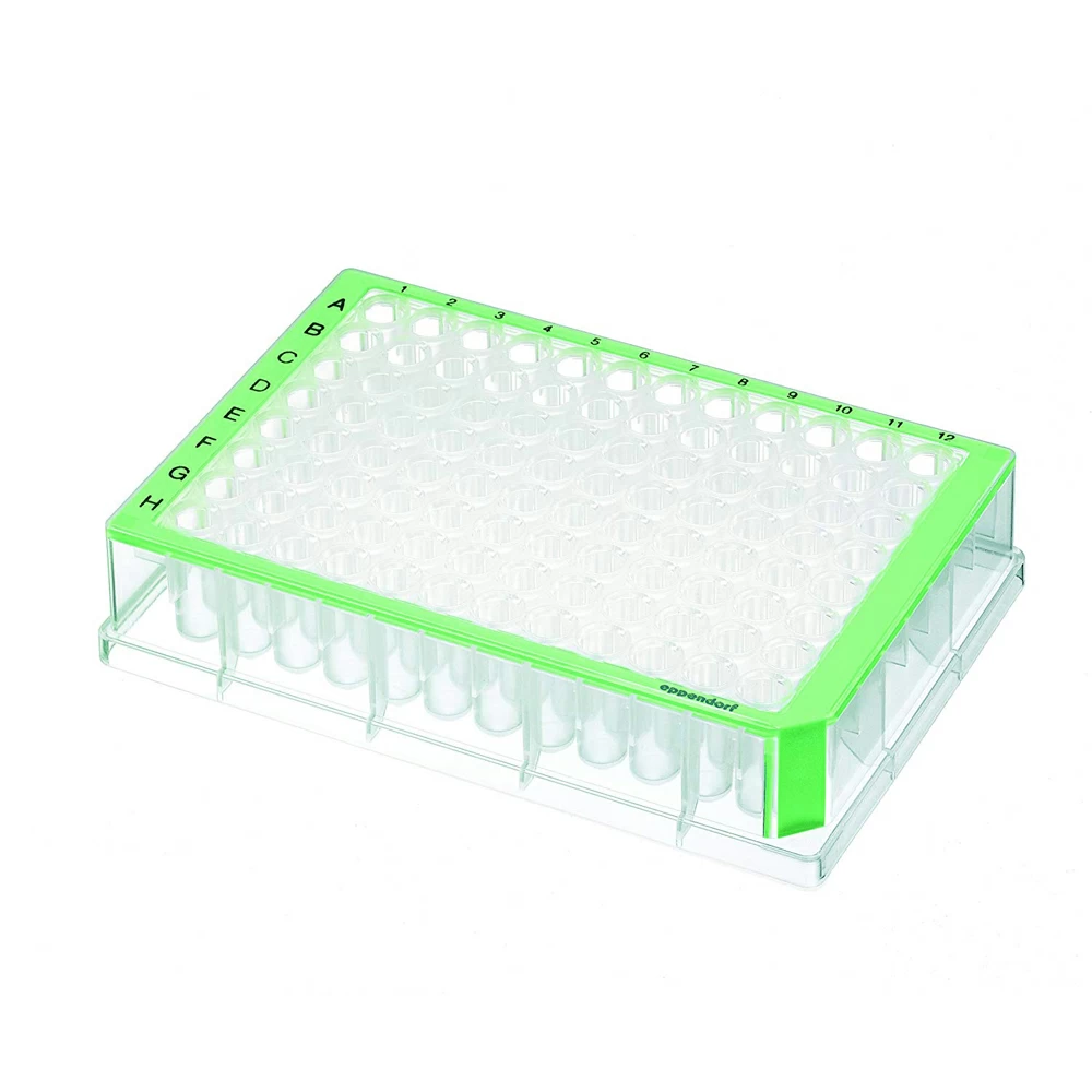 Eppendorf 951031968 DWP 96/500, STERILE, GREEN, Eppendorf # 951031968, 40 Plates/Unit primary image