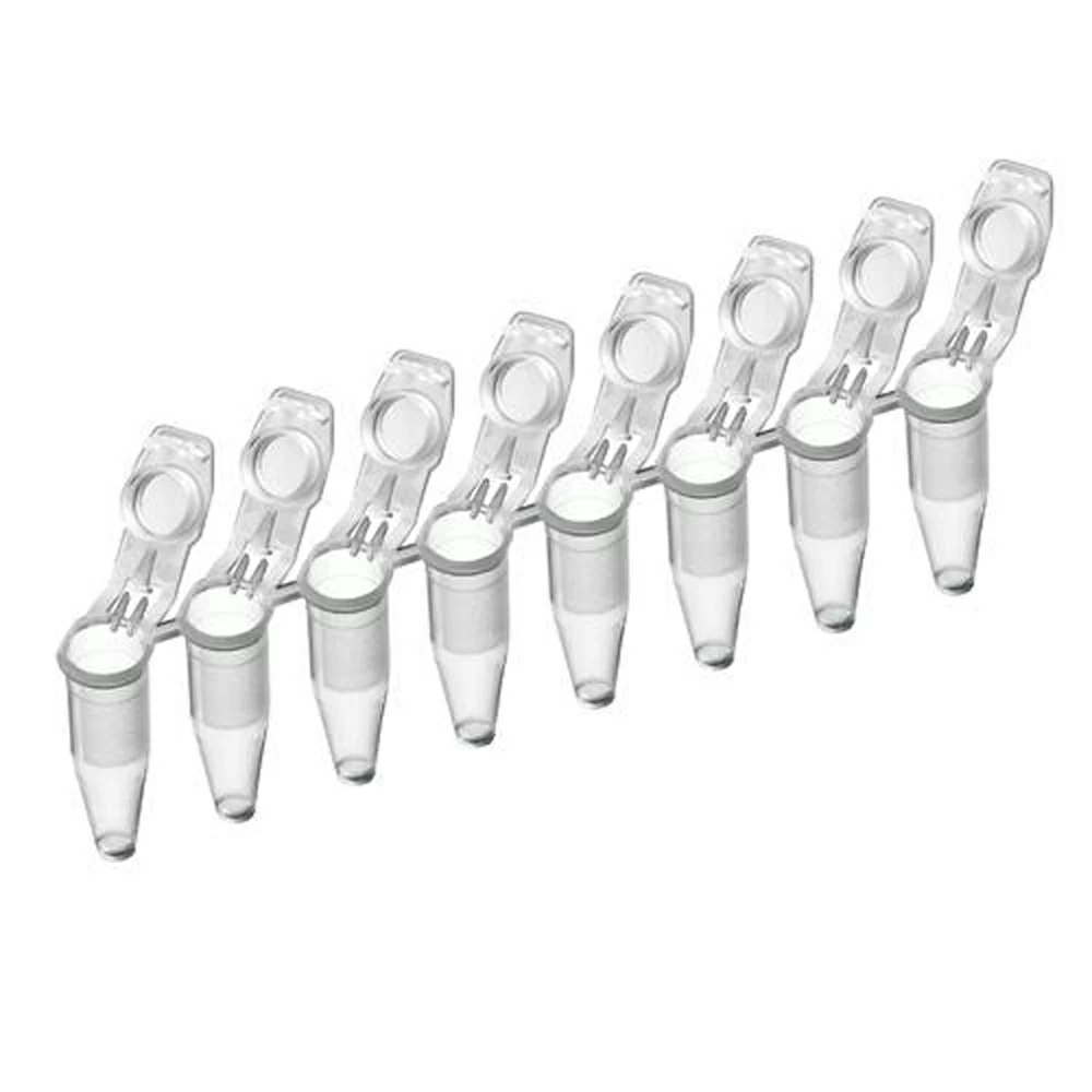 Eppendorf 951010022 0.2ML STRIPS, Hinged Dome Caps, Eppendorf # 951010022, 120 Strips/Unit primary image