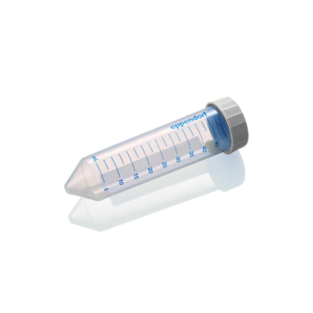 Eppendorf 30122542 BioBased Tubes, 50 mL, Screw cap, Sterile, Colorless, 500 Tubes/Unit Primary Image