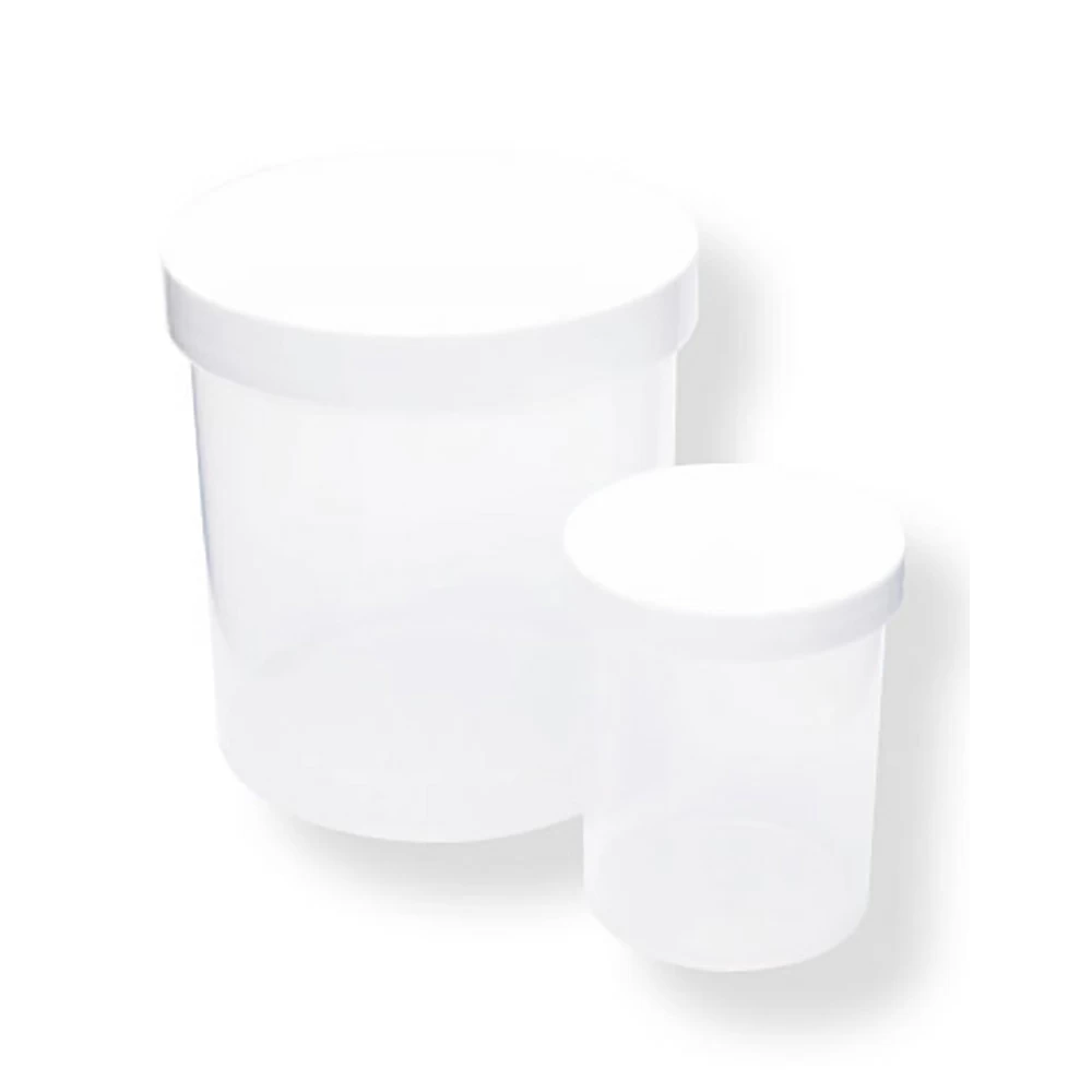 Small Round Container White - 015CHIPS | Pioneer Plastics