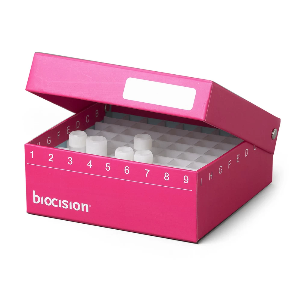 BioCision BCS-207PK, Hinged CryoBox, Pink, 50 pack 81 Cryogenic