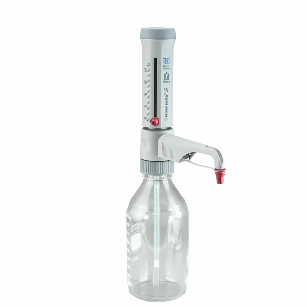 BrandTech Scientific 4600160 Dispensette S Analog 5-50ml, Standard Valve, 1 Bottletop Dispenser/Unit primary image