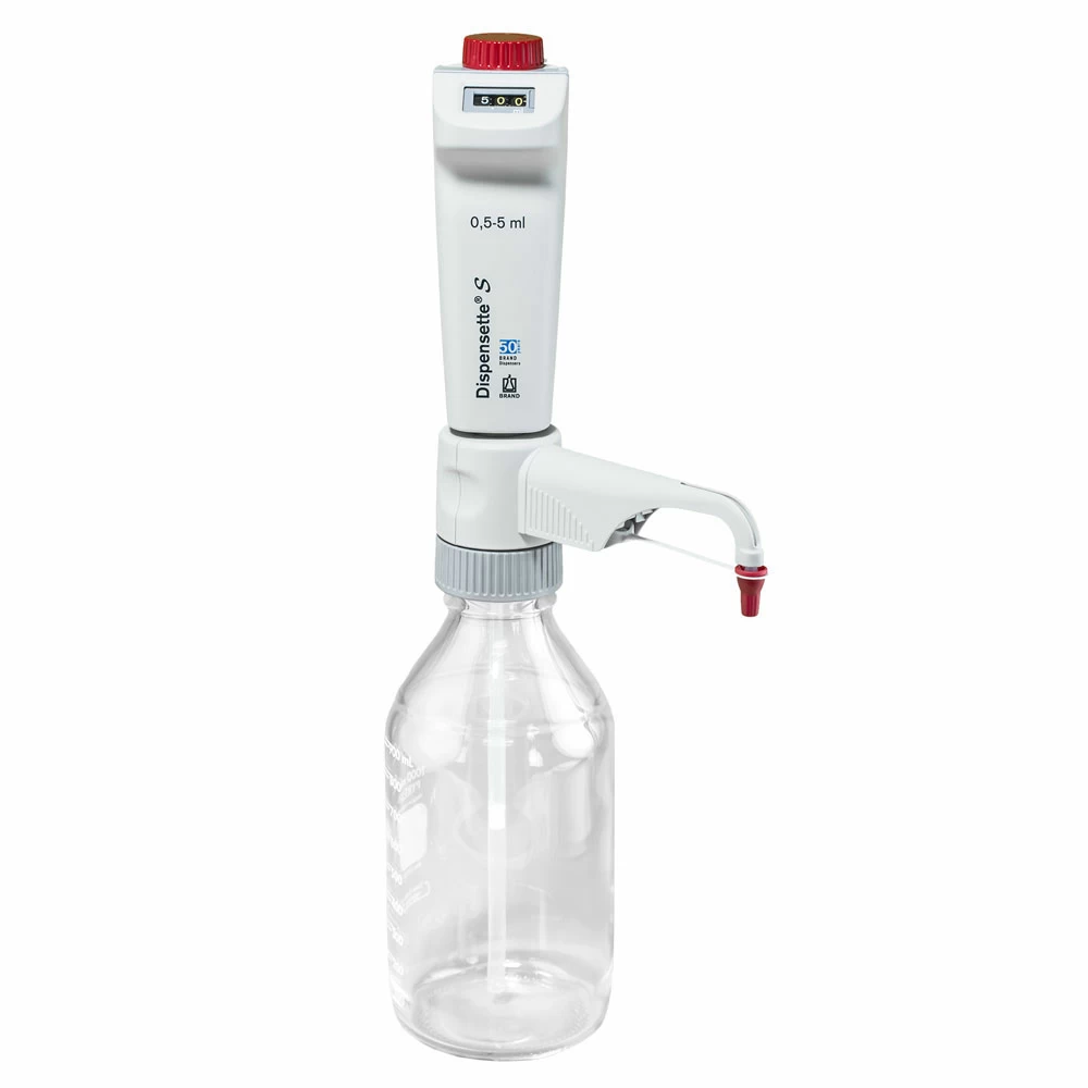 BrandTech Scientific 4600330 Dispensette S Digital 0.5-5ml, Standard Valve, 1 Bottletop Dispenser/Unit primary image