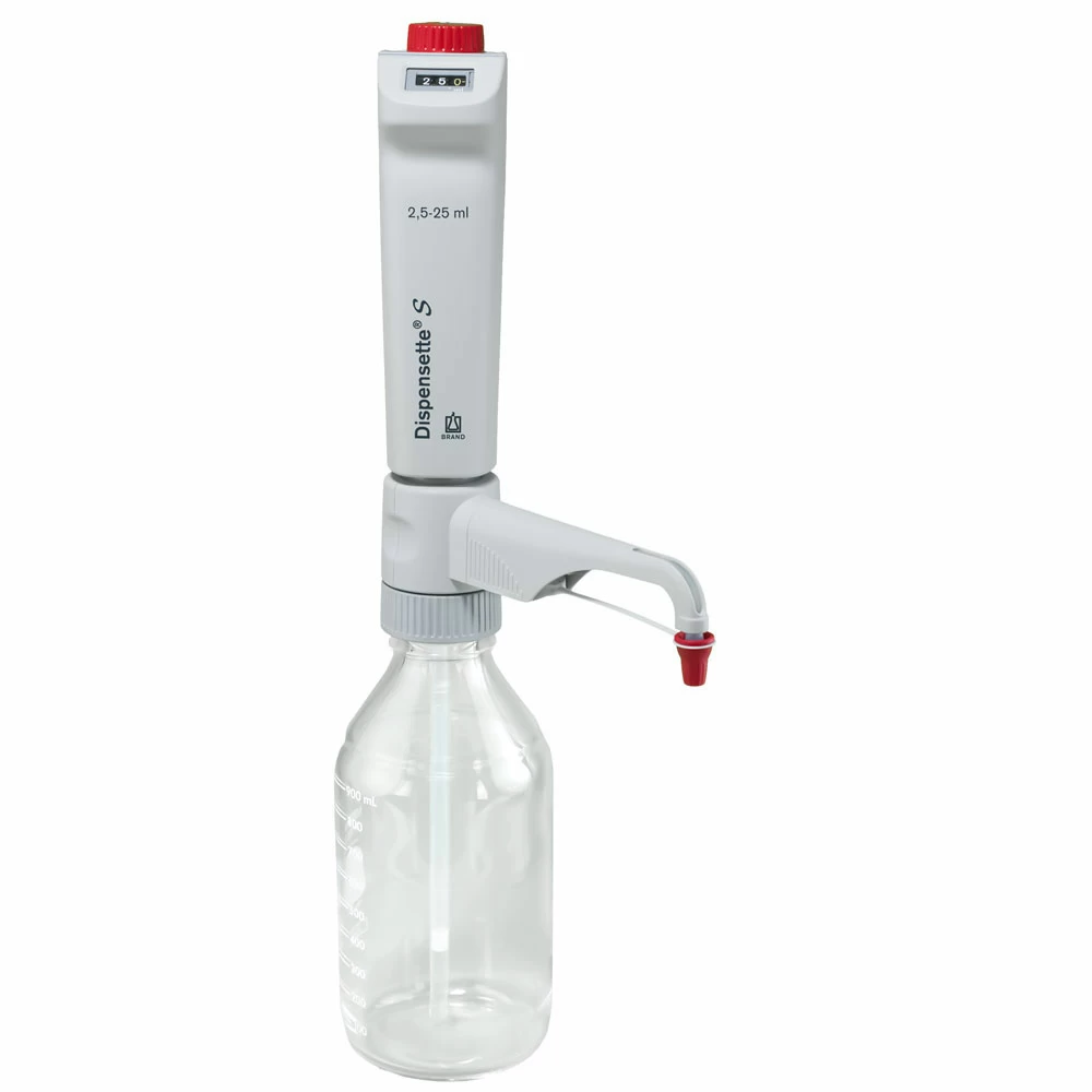 BrandTech Scientific 4600350 Dispensette S Digital 2.5-25ml, Standard Valve, 1 Bottletop Dispenser/Unit primary image