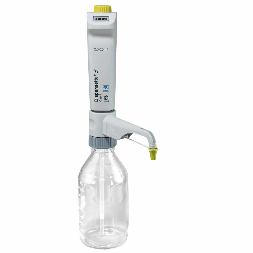 BrandTech Scientific 4630350 Dispensette S Organic Digital 2.5-25ml, Standard Valve, 1 Bottletop Dispenser/Unit primary image