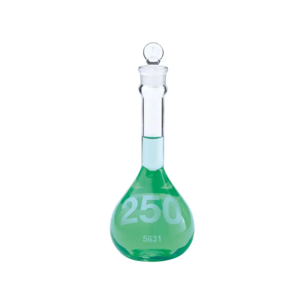 DWK Life Sciences 92820G-250 Flask,Vol,Hd,Wm,Clear,Glass,S&C,250ml, KIMBLE