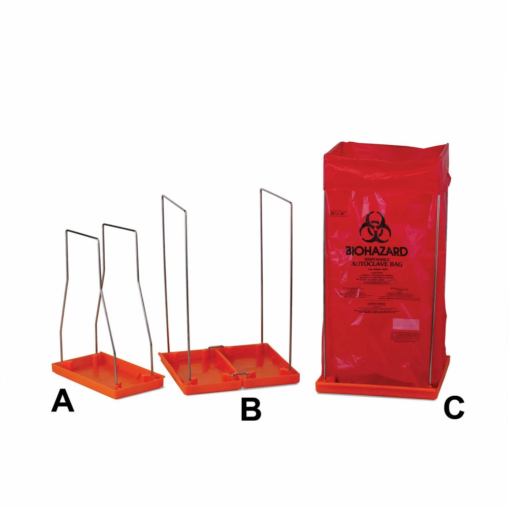 Bel-Art 131920001, Biohazard Bag Holder - Small 12in x 24in Bags, 1 Holder/Unit primary image
