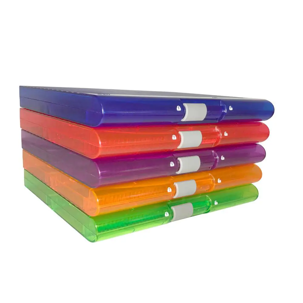 Genesee Scientific 93-208 Premium Plus Slide Box 100-Place, Assorted Colors, 5 Boxes/Unit Secondary Image