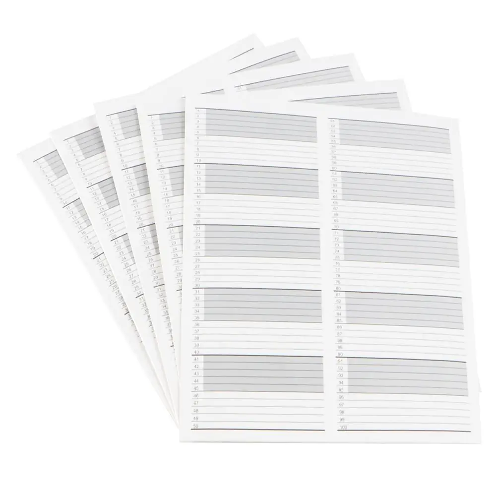 Genesee Scientific 93-209 Premium Plus Slide Box replacement inventory Cards, White, 10 Cards/Unit Primary Image