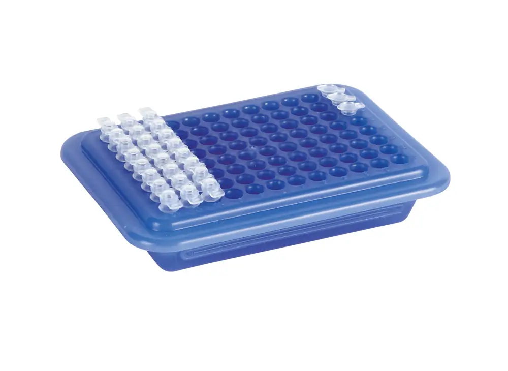 Genesee Scientific 93-223 PCR Cooler 96-Well, Dark Blue/Light Blue, 2 Coolers/Unit Primary Image