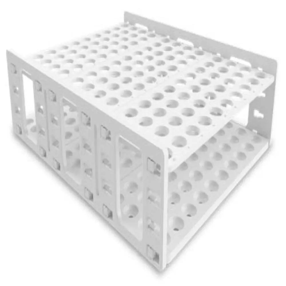 Genesee Scientific 93-277 XL Tube Rack for 18-20mm Tubes, White, 1 Rack/Unit Primary Image