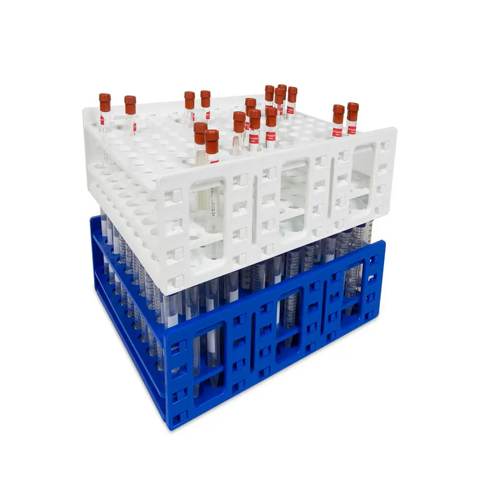 Genesee Scientific 93-278 XL Tube Rack for 18-20mm Tubes, Blue, 1 Rack/Unit Primary Image