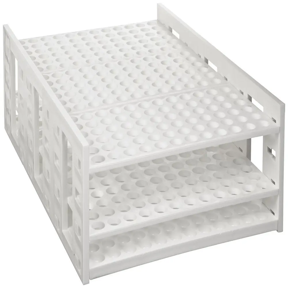 Genesee Scientific 93-280 XL Tube Single Rack for 10-13 mm Tubes, White, 1 Rack/Unit Primary Image
