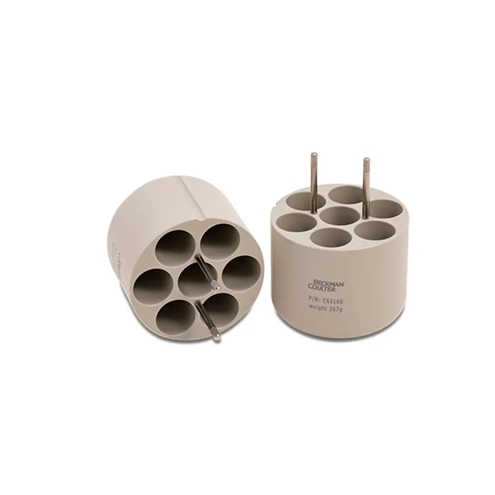 BECKMAN C63166 ADAPTER TUBE 7X50 ML, 7 tubes per adapter pk 2, 2 Adapters/Unit Primary Image