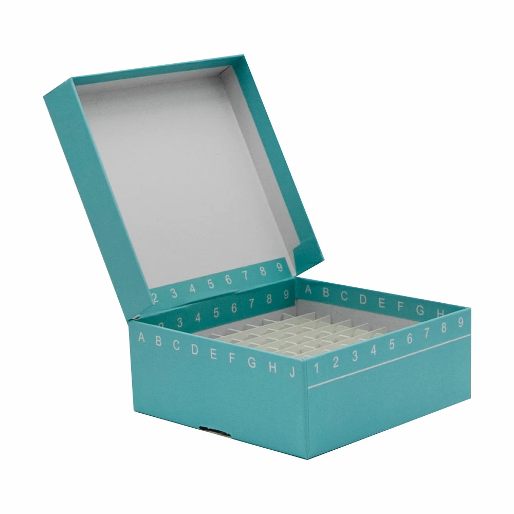 81-Well Freezer Storage Boxes with Lift-Off Lids