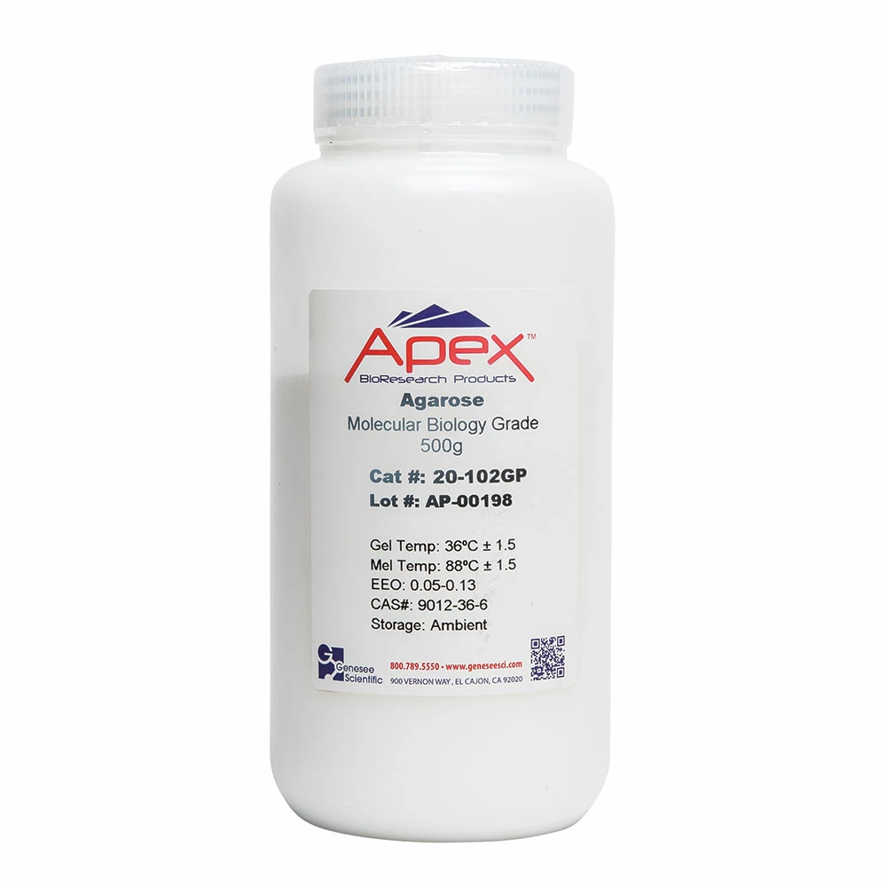 Apex Bioresearch Products 20-102GP Apex General Purpose Agarose, Ultra Pure, 500g/Unit primary image