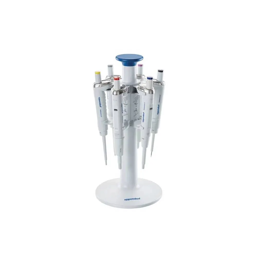 The Pipette Carousel 2 carries up to six Eppendorf Research_REG_ plus pipettes