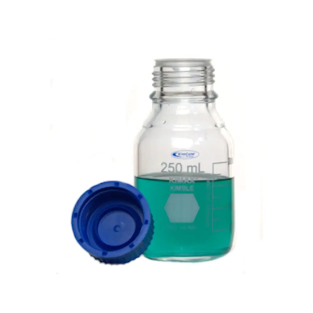 DWK Life Sciences KC14395-1000 Bottle,Gl45,Blu Pp Cap,1000Ml,Kimcote, KIMBLE