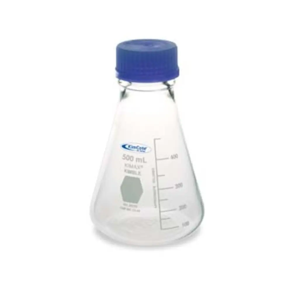 DWK Life Sciences KC26720-500 Flask,Gl45,Wide Mouth,500ml,Kimcote, KIMBLE