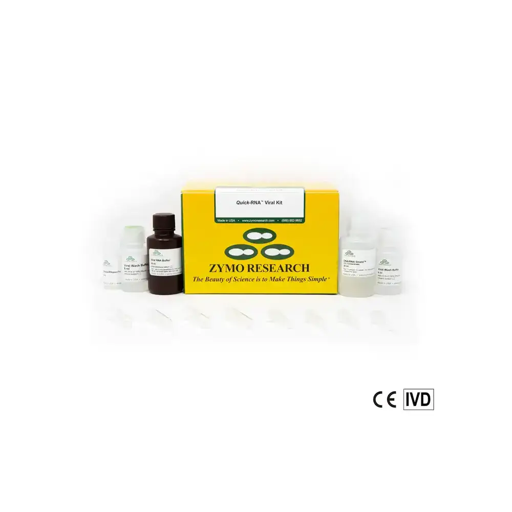 Zymo Research R1034-E Quick-RNA Viral Kit - DX, CE-IVD Certified, 50 Preps/Unit Primary Image