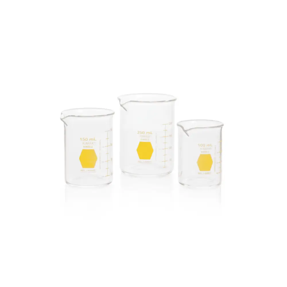 DWK Life Sciences 14000Y-50 Beaker,Griffin,Low,Yel Scale,50ml, KIMBLE