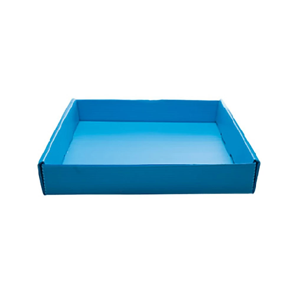 Flystuff 59-164B Wide Fly Vial Tray, Blue, Corrugated Plastic, 25 Trays/Unit primary image